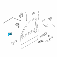 OEM Chevrolet Aveo5 Hinge Diagram - 96541423