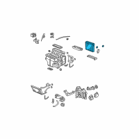 OEM Honda Pilot Evaporator Sub-Assembly Diagram - 80215-STX-A01