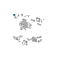 OEM 2008 Acura MDX Motor Assembly, Temp Dr Diagram - 79160-SZA-305