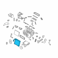 OEM 2020 Nissan Rogue Evaporator Assy-Front Diagram - 27280-5HA0A