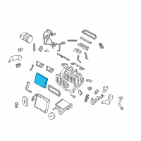 OEM Nissan Rogue Air Conditioner Air Filter Kit Diagram - 27277-4BU0A