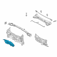 OEM 2017 Hyundai Ioniq Insulator-Dash Panel Diagram - 84124-G2000