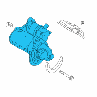 OEM 2015 Hyundai Genesis Starter Assembly Diagram - 36100-3C240