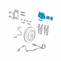 OEM 2022 Jeep Wrangler Disc Brake Diagram - 68376743AA
