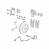 OEM 2022 Jeep Wrangler Spring Ki-Disc Brake Pad Diagram - 68376750AA