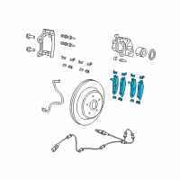 OEM 2019 Jeep Wrangler Pad Kit-Rear Disc Brake Diagram - 68376749AD