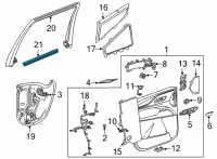 OEM 2021 Cadillac Escalade ESV Belt Weatherstrip Diagram - 84128188