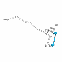 OEM 2009 Kia Rondo Link Assembly-Rear Stabilizer Diagram - 555301D000