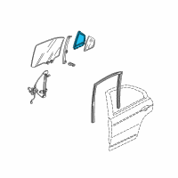 OEM 2002 Honda Civic Seal, R. RR. Door Quarter Diagram - 73441-S5D-A01