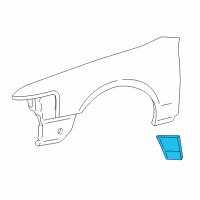 OEM 2002 Lincoln Town Car Body Side Molding Diagram - 6W1Z-16037-APTM