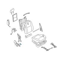 OEM Infiniti Q45 Switch Assy-Front Seat Diagram - 87016-AR60A