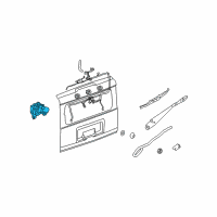 OEM 2003 Hummer H2 Rear Motor Diagram - 15919492