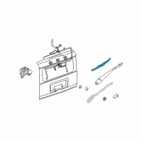 OEM 2003 Hummer H2 Rear Blade Diagram - 12335785