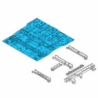 OEM Kia Sedona Panel Complete-Front Floor Diagram - 651004D500