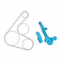 OEM 2019 Toyota Corolla Serpentine Tensioner Diagram - 16620-0T010