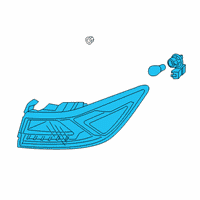 OEM Kia Cadenza Lamp Assembly-Rear Combination Diagram - 92402F6020