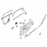 OEM 2015 Hyundai Equus Switch Assembly-Rear Power Seat, RH Diagram - 89792-3N500