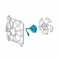 OEM 2017 Honda Accord Motor, Cooling Fan Diagram - 19030-5A2-A03