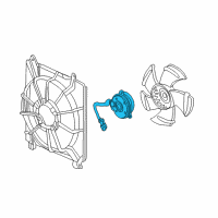 OEM 2016 Acura TLX Motor, Cooling Fan Diagram - 19030-5A2-A03