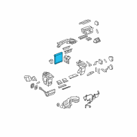 OEM Cadillac Evaporator Core Diagram - 25770666