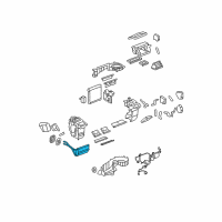 OEM Cadillac Heater Core Diagram - 25770667