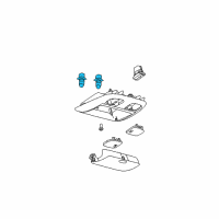 OEM Ford Escape Map Lamp Bulb Diagram - 96FZ-13466-AA