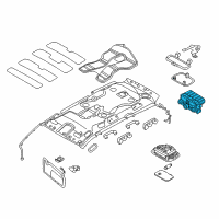 OEM Kia Sedona Control Assembly-Rear Heat Diagram - 973404D030TW