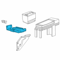 OEM 2003 Ford F-250 Super Duty Battery Tray Diagram - 6C3Z-10732-AA