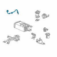 OEM 2001 Honda Accord Sensor, Oxygen Diagram - 36531-P8C-A21