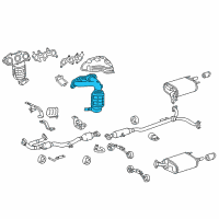 OEM Toyota Avalon Exhaust Manifold Diagram - 17150-0P040