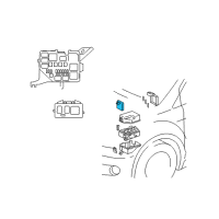 OEM 2004 Scion xA Fuse Box Diagram - 82620-52011