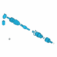OEM Dodge Stratus Axle Shaft Front Right Diagram - MR196740