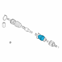 OEM Chrysler Sebring Boot Pkg-Inner Cv Joint Diagram - MR446048