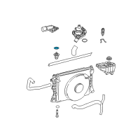 OEM 2007 Ford Explorer Thermostat O-Ring Diagram - -W702837-S300