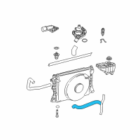 OEM Ford Mustang Upper Hose Diagram - 4R3Z-8260-AA