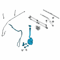 OEM 2014 Ford Explorer Reservoir Assembly Diagram - BB5Z-17618-A