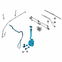 OEM 2014 Ford Police Interceptor Utility Reservoir Assembly Diagram - BB5Z-17618-A