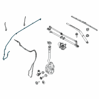 OEM 2015 Ford Police Interceptor Utility Upper Hose Diagram - BB5Z-17A605-A