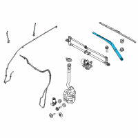 OEM 2013 Ford Police Interceptor Utility Wiper Arm Diagram - BB5Z-17526-A