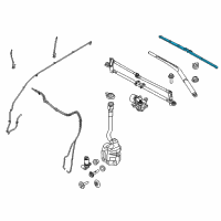 OEM 2016 Ford Police Interceptor Utility Front Blade Diagram - BB5Z-17528-E