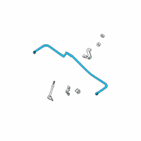 OEM 1997 Nissan Pathfinder Stabilizer Bar Diagram - 56230-0W012