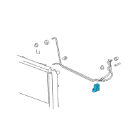 OEM Oldsmobile Cooler Line Holder Diagram - 10422738