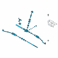 OEM Kia Sorento Gear Assembly-Steering Diagram - 565001U500