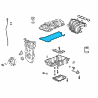 OEM Cadillac ATS Valve Cover Gasket Diagram - 94040323