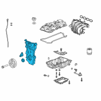 OEM Chevrolet Malibu Front Cover Diagram - 12666290