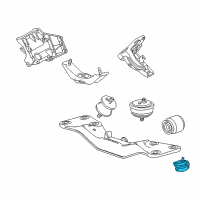 OEM 2001 BMW 740i Engine Mount, Left Diagram - 22-11-1-092-823