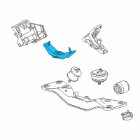 OEM 1995 BMW 740i Adapter For Gearbox Cross Member Diagram - 22-32-1-141-848
