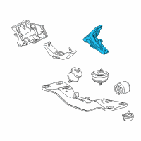 OEM 1995 BMW 740i Engine Mount Left Diagram - 22-12-1-704-581