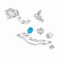 OEM 1999 BMW 750iL Transmission Mount Diagram - 22-31-6-771-130