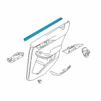 OEM 2019 Infiniti QX30 Seal-Rear Door Inside, RH Diagram - 82834-5DA0A